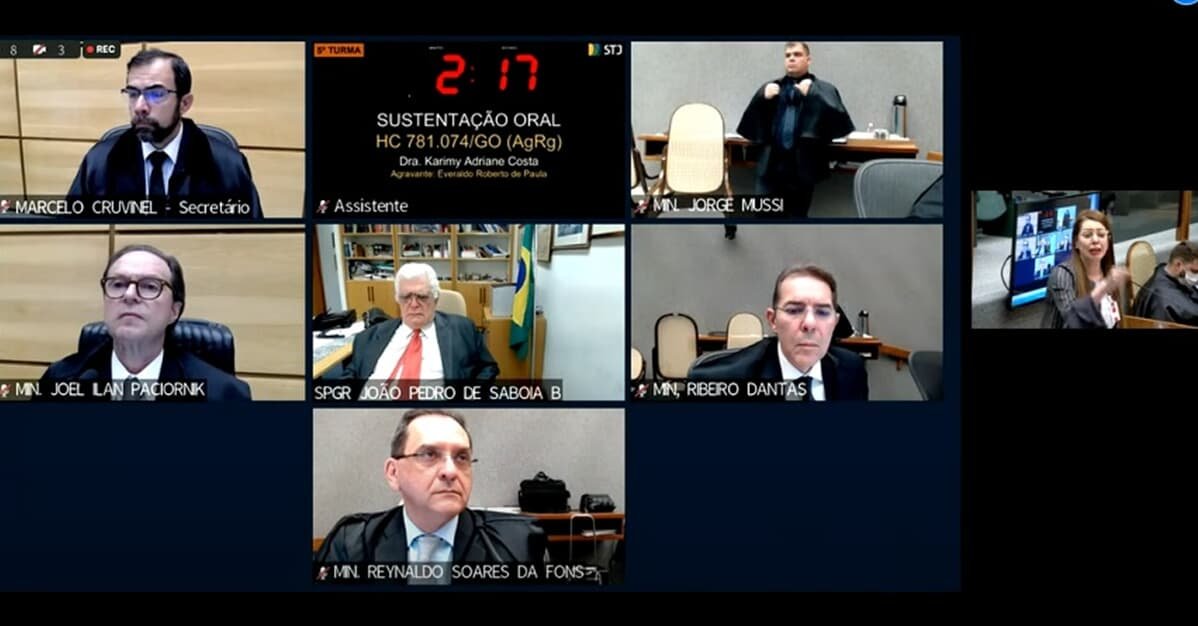 Advogada chora em sustentação no STJ: