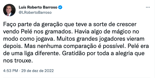  (Imagem: Twitter: @LRobertoBarroso)