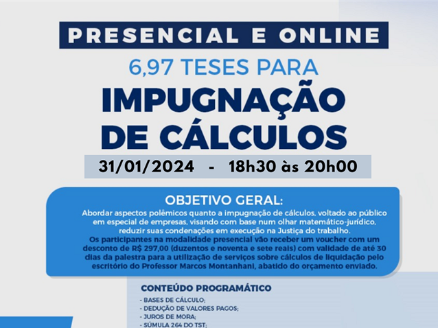 6,97 Teses Para Impugnação de Cálculos   Migalhas