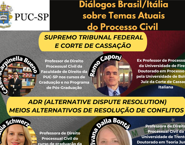 Diálogos Brasil/Itália sobre temas atuais do Processo Civil   Migalhas