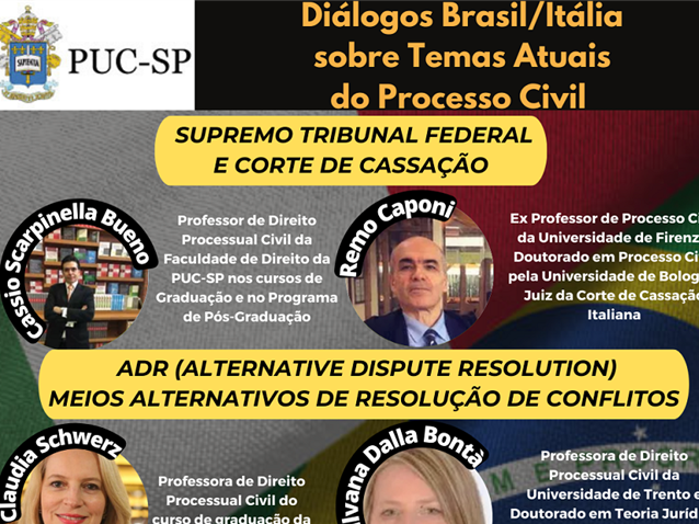 Diálogos Brasil/Itália sobre temas atuais do Processo Civil   Migalhas