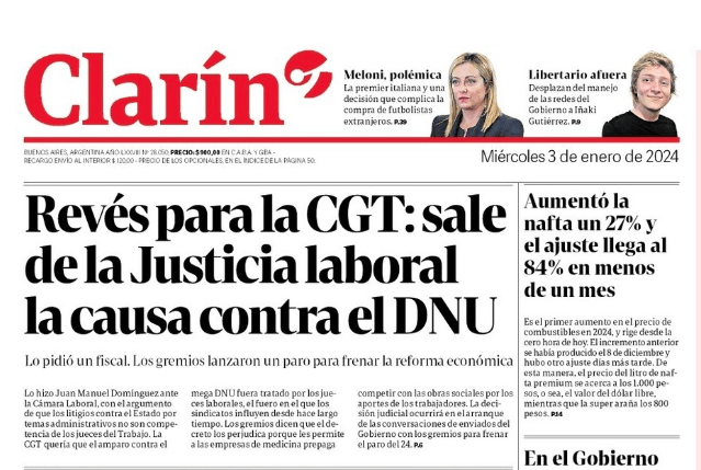  (Imagem: Clarín/Reprodução)