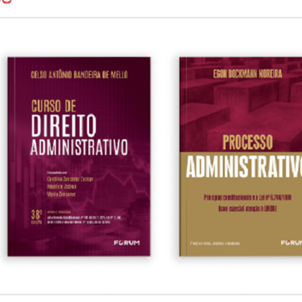Confira os novos livros que chegaram ao acervo da Editora Fórum    Migalhas