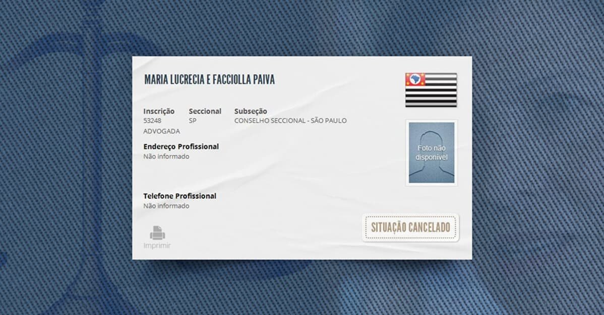 Eunice Paiva se registrou na OAB em 1979; veja cadastro da advogada   Migalhas